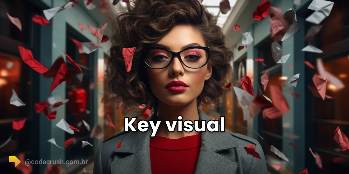 Professional in a confident pose representing the Key Visual and the visual identity of a corporate brand