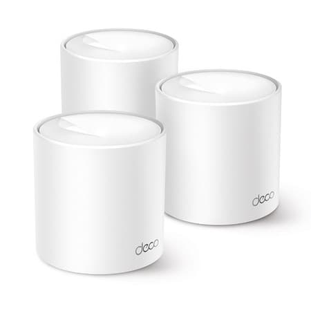 TP-Link Roteador Deco X10 (3unid.) Dual Band AX1500 Mesh Wi-Fi 6, Cobre até 520 m², 120 dispositivos