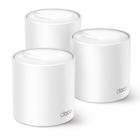 Kit de Roteador Deco X50(3un.) Dual Band AX3000 Mesh Wi-Fi 6,Cobre até 600m², 150 dispositivos