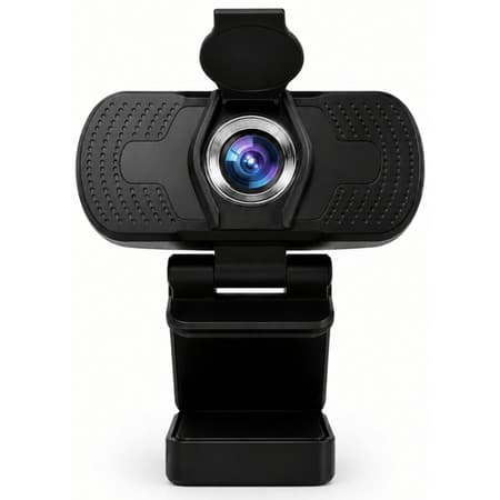 Câmera Webcam Pro Full Hd Microfone Embutido Anti Ruido Videoconferência Tampa Privacidade USB Plug Play Streaming