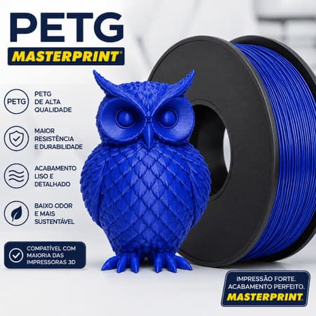 Filamento PETG Premium Masterprint e FusionX High-Speed 1Kg 1.75mm l impressora 3D