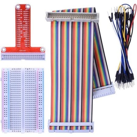 Kit Placa Gpio 40t + Cabo + Protoboard + Jumpers, Raspberry