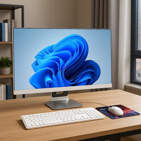Computador All In One 23.8 Polegadas i7 16GB SSD 512GB Full HD Teclado Mouse Webcam PC Completo D-Al13