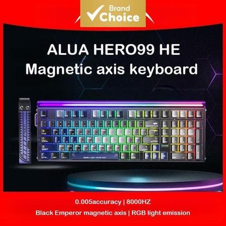AULA Hero 99 HE Teclado Magnético Para Jogos Com Fio Mecânico Retroiluminado RGB Hot-Swappable Laptops