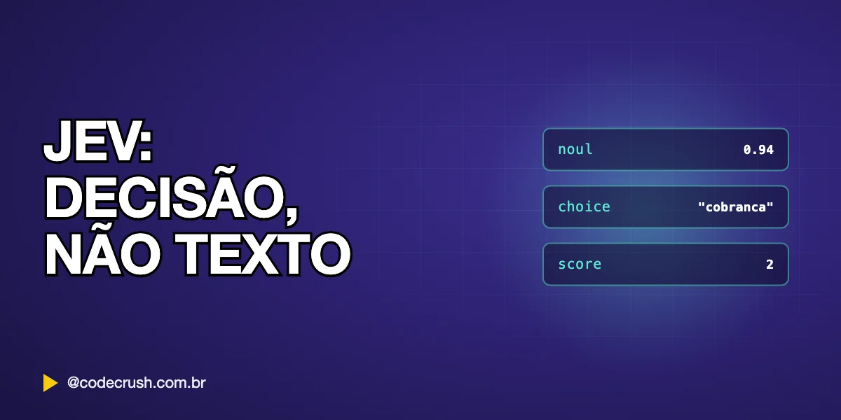 Jev, da TypeSafe: modelo de IA que devolve decisão tipada em vez de texto