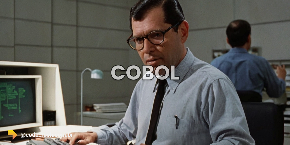 Imagem de um programador da linguagem de programação Cobol