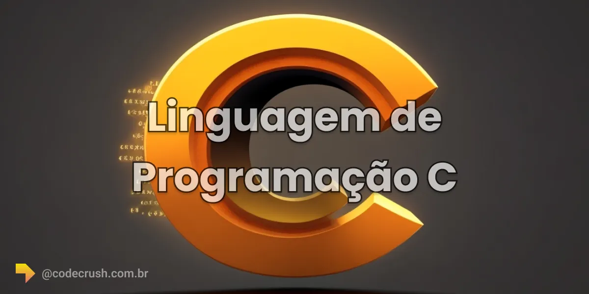 Uma representação da letra C que é a logomarca da Linguagem de programação C