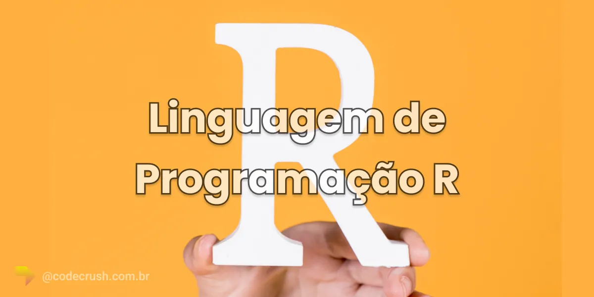 imagem das mãos de uma pessoa programando com a linguagem de programação r