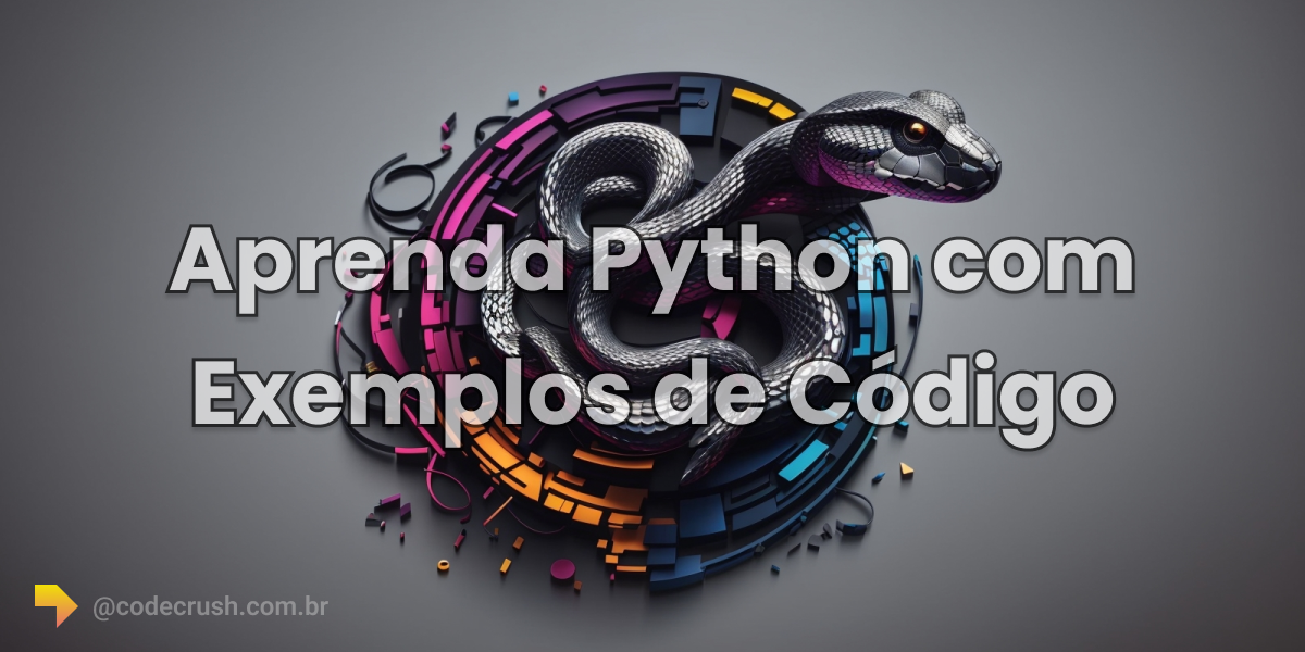 uma cobra representando a logomarca da linguagem de programação Python